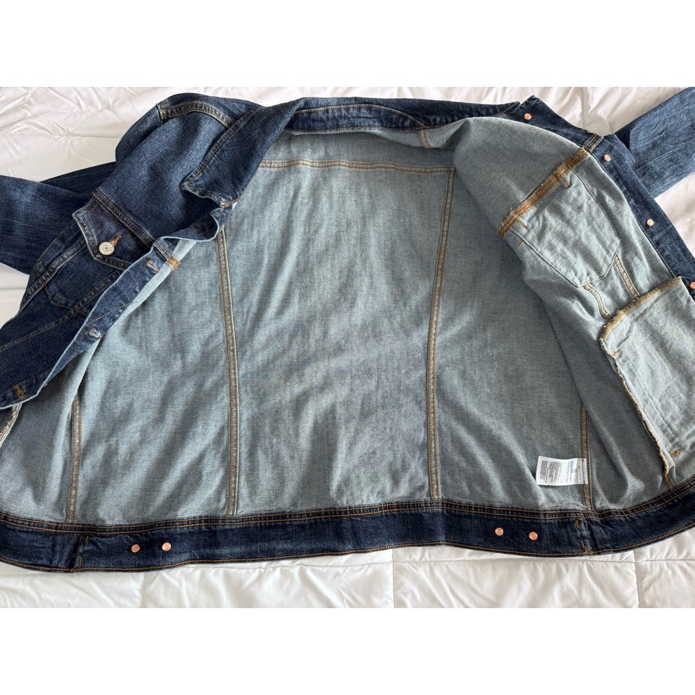 Old Navy Denim Button Down Jean Jacket Womens Size XXL Blue EUC - Picture 7 of 10